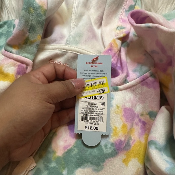 Kids' Adaptive Fleece Zip-Up Sweatshirt - Cat & Jack™ - Picture 4 of 5